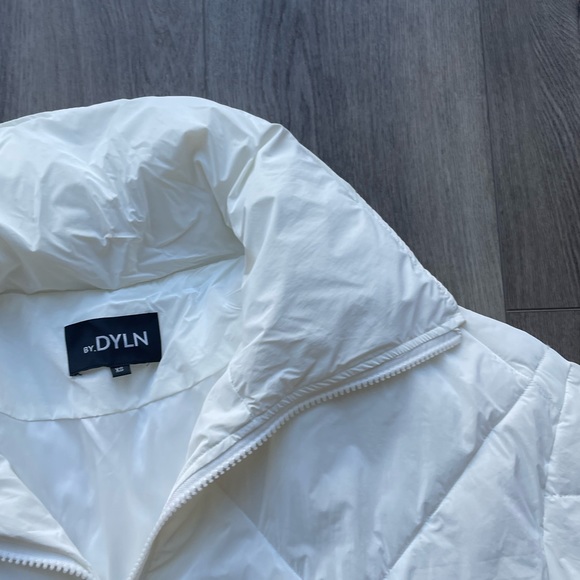 BY DYLN MILEY WHIT PUFFER BOMBER JACKET COAT CROPPED OVERSIZED TEDDY SIZE XS - Picture 7 of 7